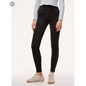 Aritzia Wilfred Free Daria Vegan Suede Leggings